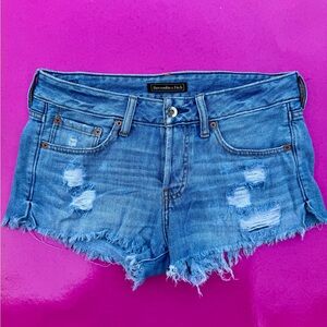 Abercrombie & Fitch Women’s Low Rise Denim Shorts